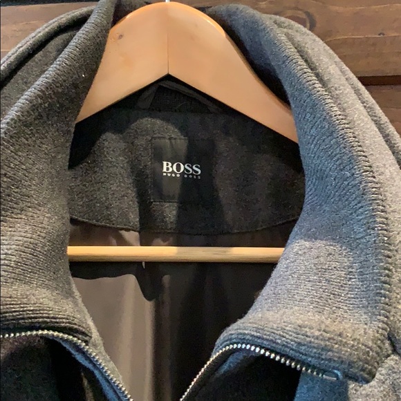 Men’s Boss Gray Winter Dress Jacket - Picture 2 of 2